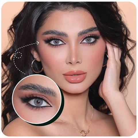 ثري دي كلرز - عدسات تجميلية شهرية لون ثري دي بلو