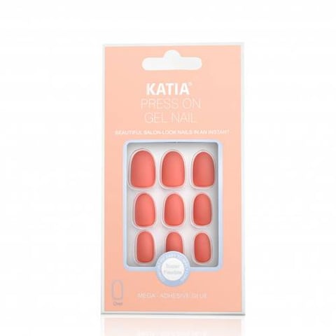 Oval Self-Adhesive Nails Hot Pink 12 - Katia