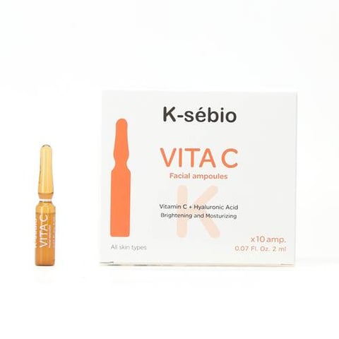 Vitamin C Moisturizing and Brightening Facial Ampoules 10 Ampoules - K-Sebio