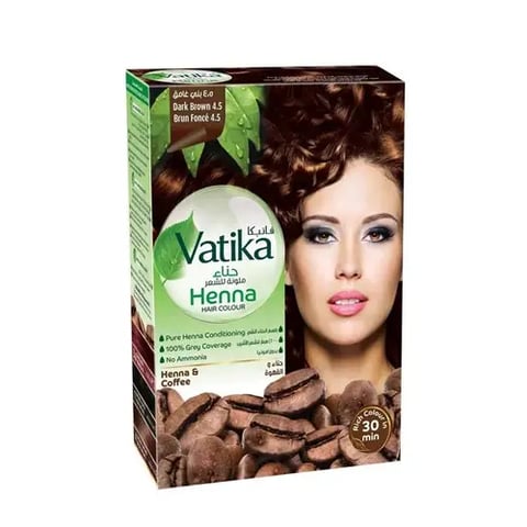 Henna hair color No. 4.5 dark brown - Vatika
