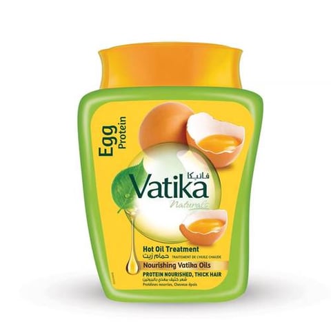 Oil bath to nourish and thicken hair with egg protein - Vatika
