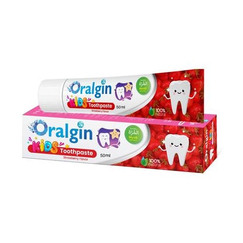 Oralgin Kids Toothpaste with Bitter and Strawberry Extracts 50 ml - Unicare Pharma