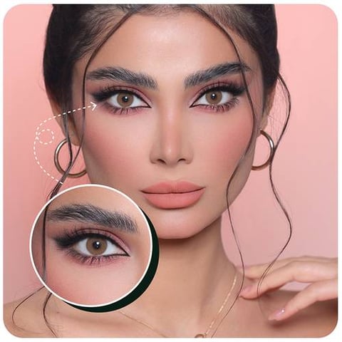 ثري دي كلرز - عدسات تجميلية شهرية لون ثري دي هازل