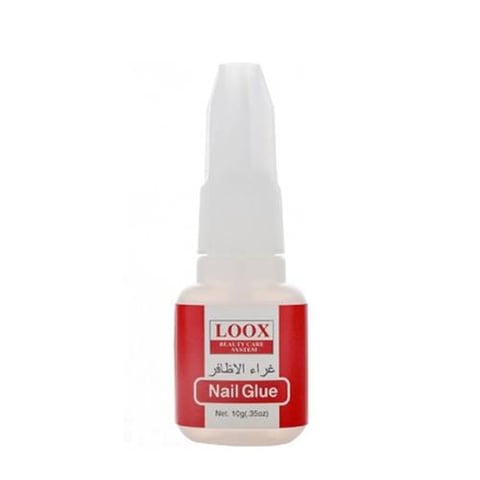 Nail Glue with Brush, Clear, 10g - Loox