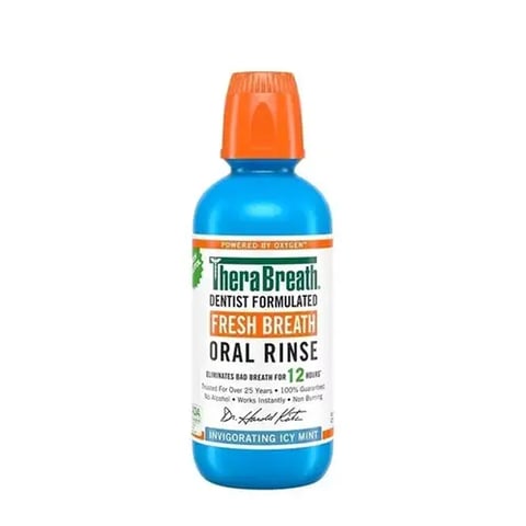 Fresh Breath Ice Mint 12 Hour Mouthwash - TheraBreath