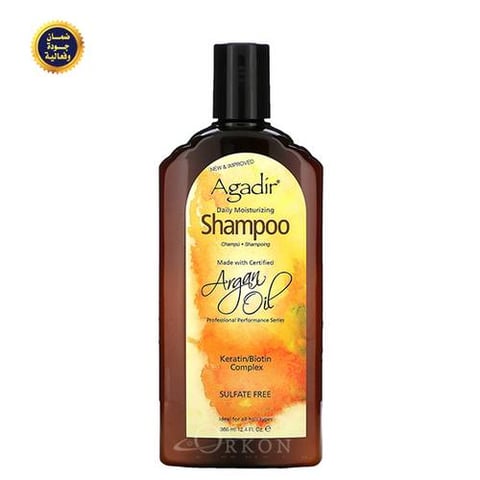 Shampoo moisturizes and softens hair with argan oil 366 ml - agadir oa544