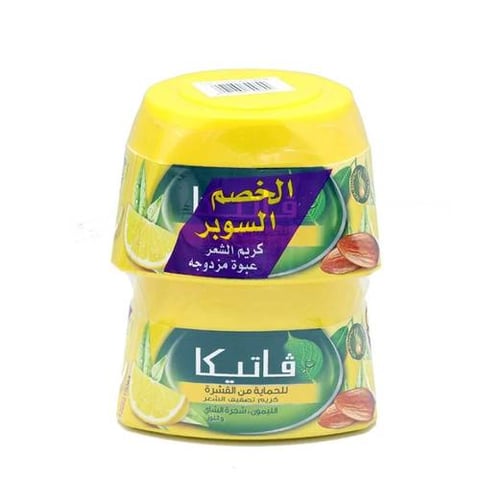 Styling and protecting hair cream from dandruff with lemon, tea tree and almond. Special offer 2 pcs - Vatika