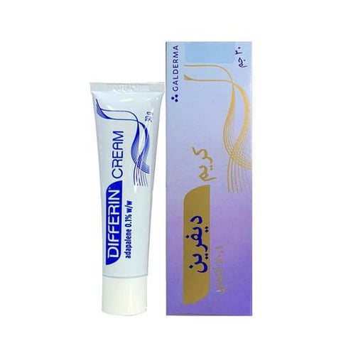 Galderma - Differin cream to lighten the face and treat acne and wrinkles