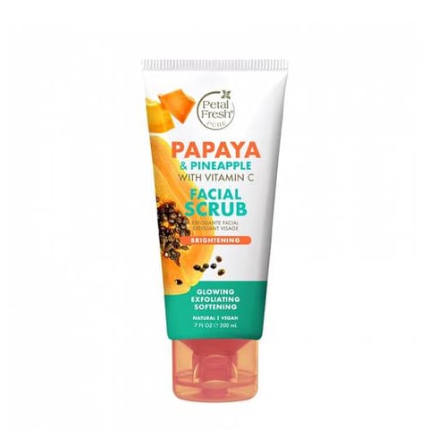 Papaya Facial Scrub 200ml - Petal Fresh