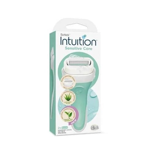 Green Tea and Aloe Vera Razor, 4 Blades - schick Intuition
