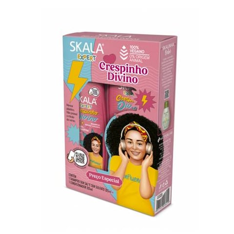 Crispinho Kids Shampoo and Conditioner Set for Curly Hair Care - Scala