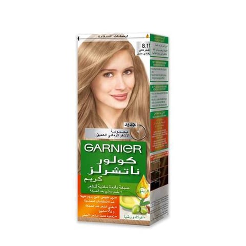 Hair dye deep ash light blonde 8.11 - Garnier