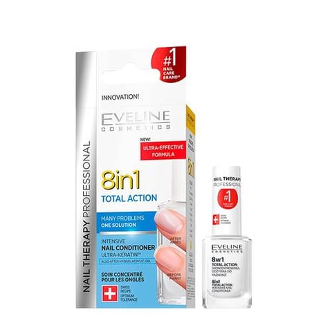 INTENSIVE NAIL CONDITIONER TITANIUM + DIAMOND 8IN1 12 ML - EVELINE COSMETICS