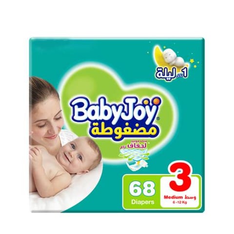 Compressed diapers with air mesh for complete dryness No. 3 / 68 diapers - BabyJoy