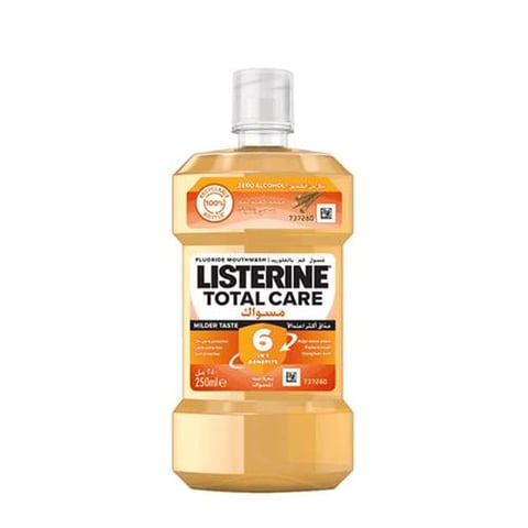 Fluoride Mouthwash Total Care Miswak 250 ml – Listerine