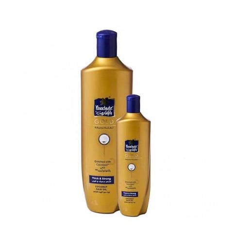 Gold Coconut Oil for thick and strong hair 400 ml + 100 ml free - Parachute
