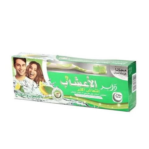 More Fresh Lemon and Mint Toothpaste with Free Toothbrush 150 Grams - Dabur