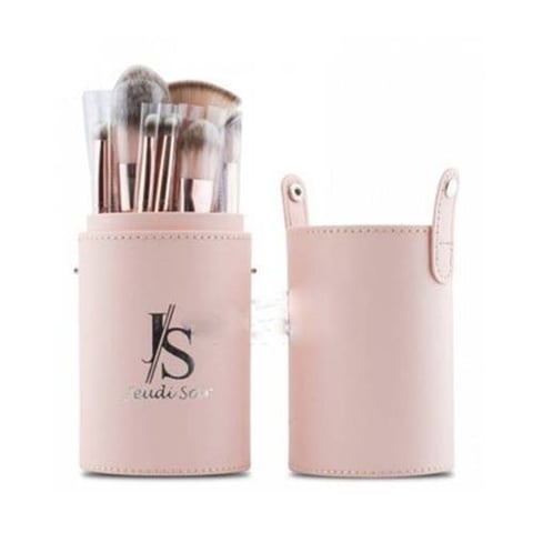 Pink makeup brush set 16 pcs - Jeudy Soir
