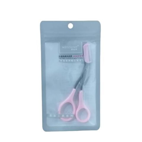 Scissors with eyebrow brush - Atheer