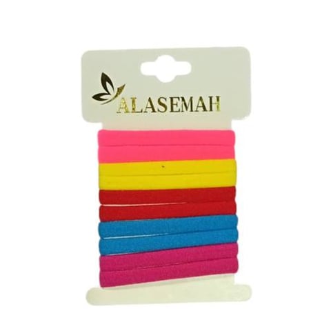 10pcs Elastic Hair Bands - alasemah