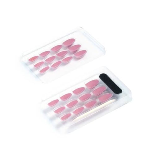 Coffin Self Adhesive Nails Dark Pink  01 - Katia