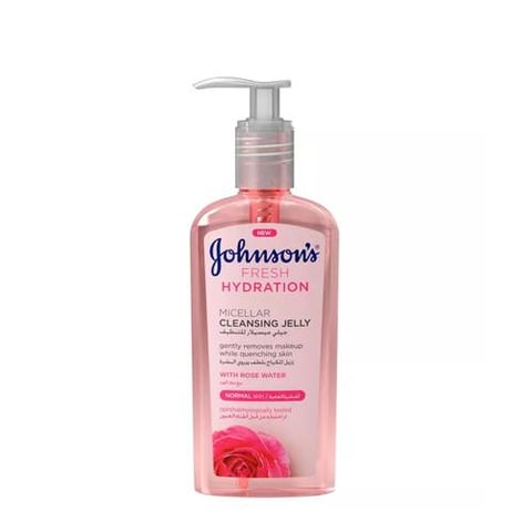Micellar Jelly with rose water to cleanse the skin and remove makeup 200 ml - Johnson's