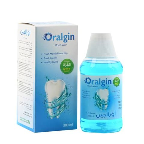 Oralgin Mouthwash with Myrrh Extract for Adults 300 ml - Unicare Pharma