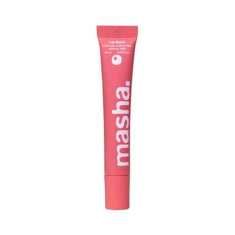 Pink Glossy Lip Balm, fragrance-free, 10ml – Masha