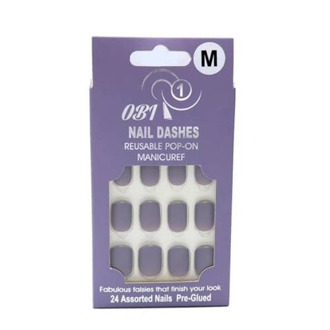 OB1 - NAIL DASHES REUSABLE POP-ON MANICREF - M( OB-16)
