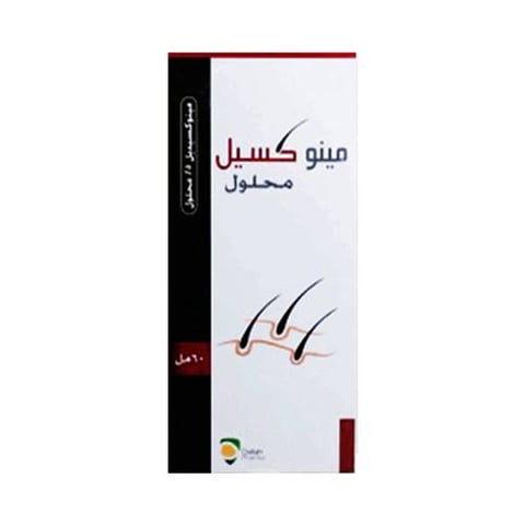 محلول مينوكسيل 5% لعلاج تساقط الشعر عند الرجال 60 مل - دله فارما