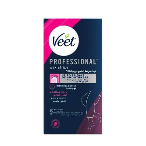 Veet Hair Remover Cold Wax Strips Normal Skin 20s - veet OA2622