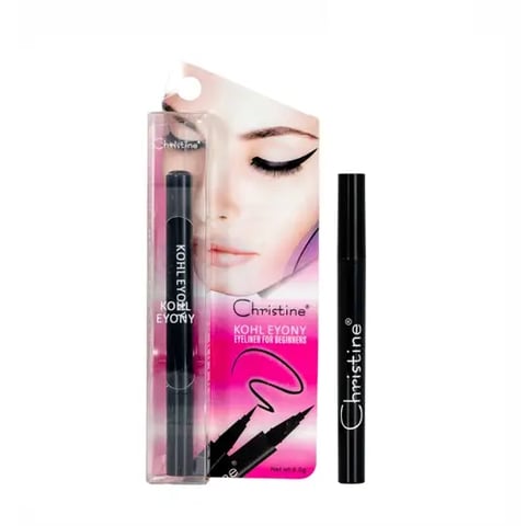 Black liquid eyeliner for eyeliner 4 gm - Christine