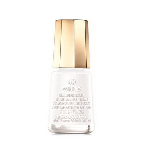 Manicure Nail Polish Degree 49 White 5 ml - Mavala
