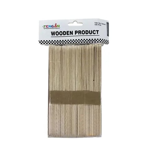 A set of wooden sticks for hair removal wax, 100 pieces - Tengan