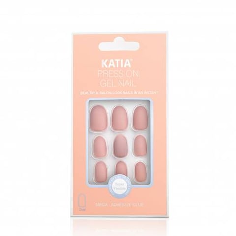 Oval Nails Self Adhesive Matte Pink 06 - Katia