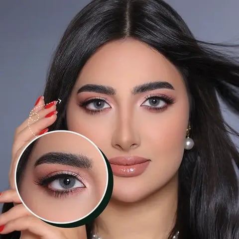 My Lens Monthly Cosmetic Lenses, Smokey Gray