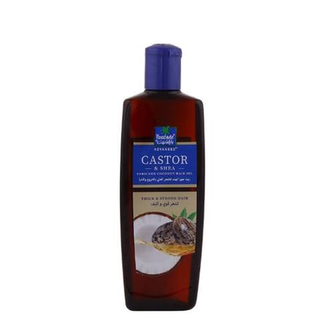 Coconut hair oil rich in castor and shea 200 ml - Parachute