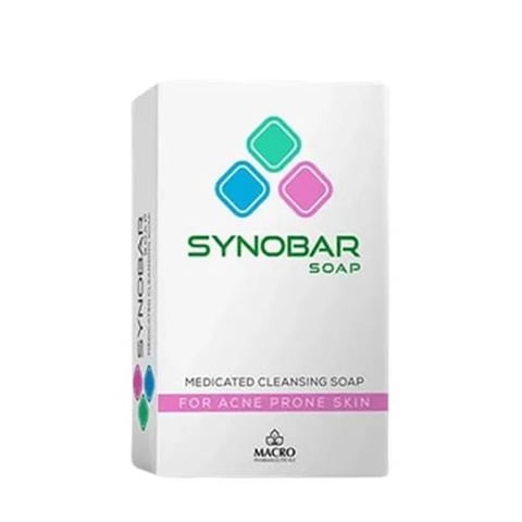 Synobar Soap for Treating Skin Problems and Acne 100g - Macro