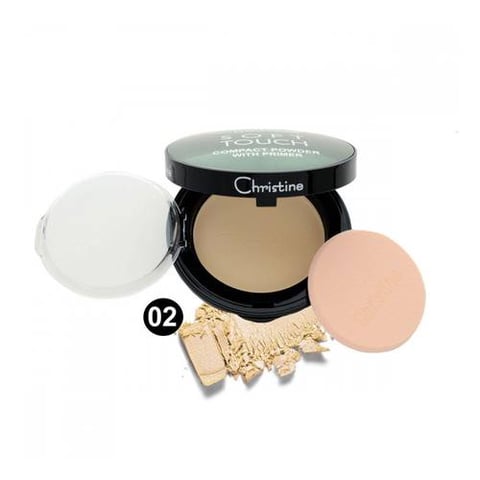 Pressed powder with soft touch primer shade 02 - Christine