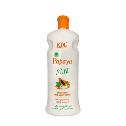 Whitening Hand and Body Lotion with Papaya Extract, Milk and Vitamin E 600 ml - Rdl
