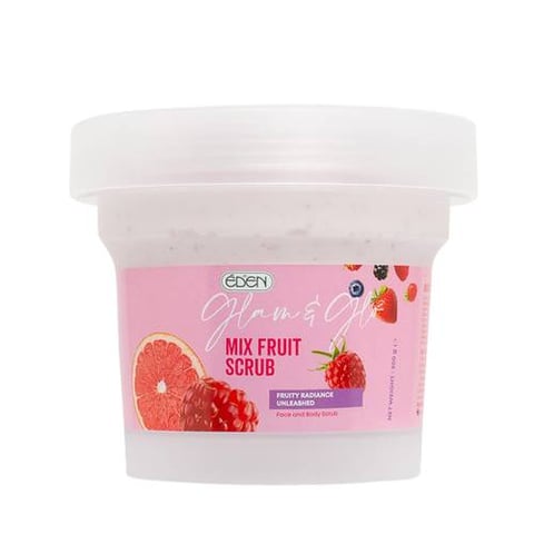 Glam & Glow Fruit Face and Body Scrub 200 gm - Eden