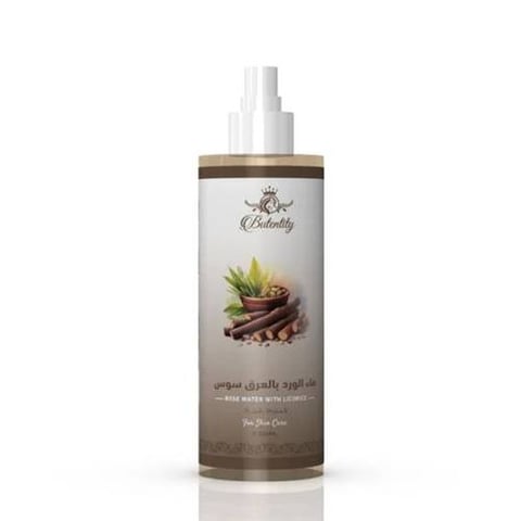 Rose water with licorice extract for skin care 250 ml - Butentity