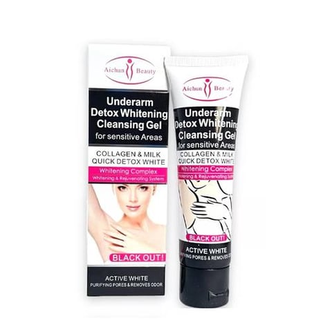 Cleansing gel with collagen and milk for whitening sensitive areas 50 ml - Aichun Beauty