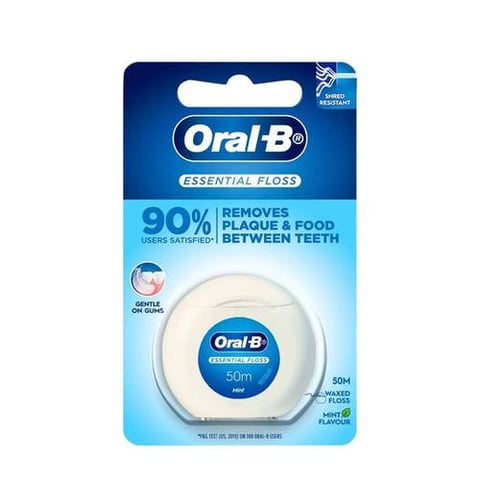 Oral-B Wax Dental Floss with Mint Flavor, 50ml
