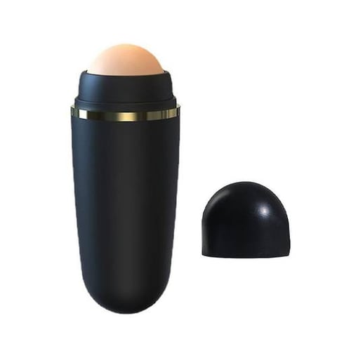 Volcanic stone roller to purify, clean the skin and absorb fat