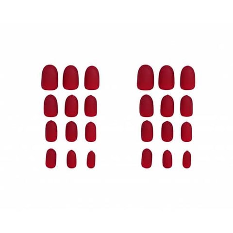 Katia - Self-adhesive Oval Nails Ruby 08