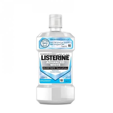 Listerine Fluoride Advanced White Mouthwash 250 ml