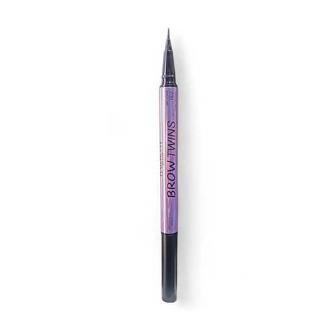 Brow Twins Liquid Eyebrow Gel Eyeliner Shade 002 Dark Brown - Harmony MAKeUB