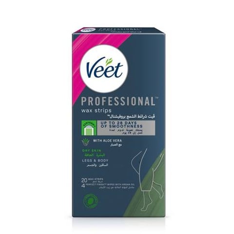 Veet Hair Remover Cold Wax Strips Dry Skin 20s - veet OA2621