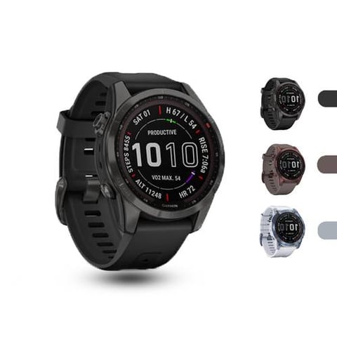 Garmin Sport Watch, Model fenix 7 Solar Sappher Edition For hiking